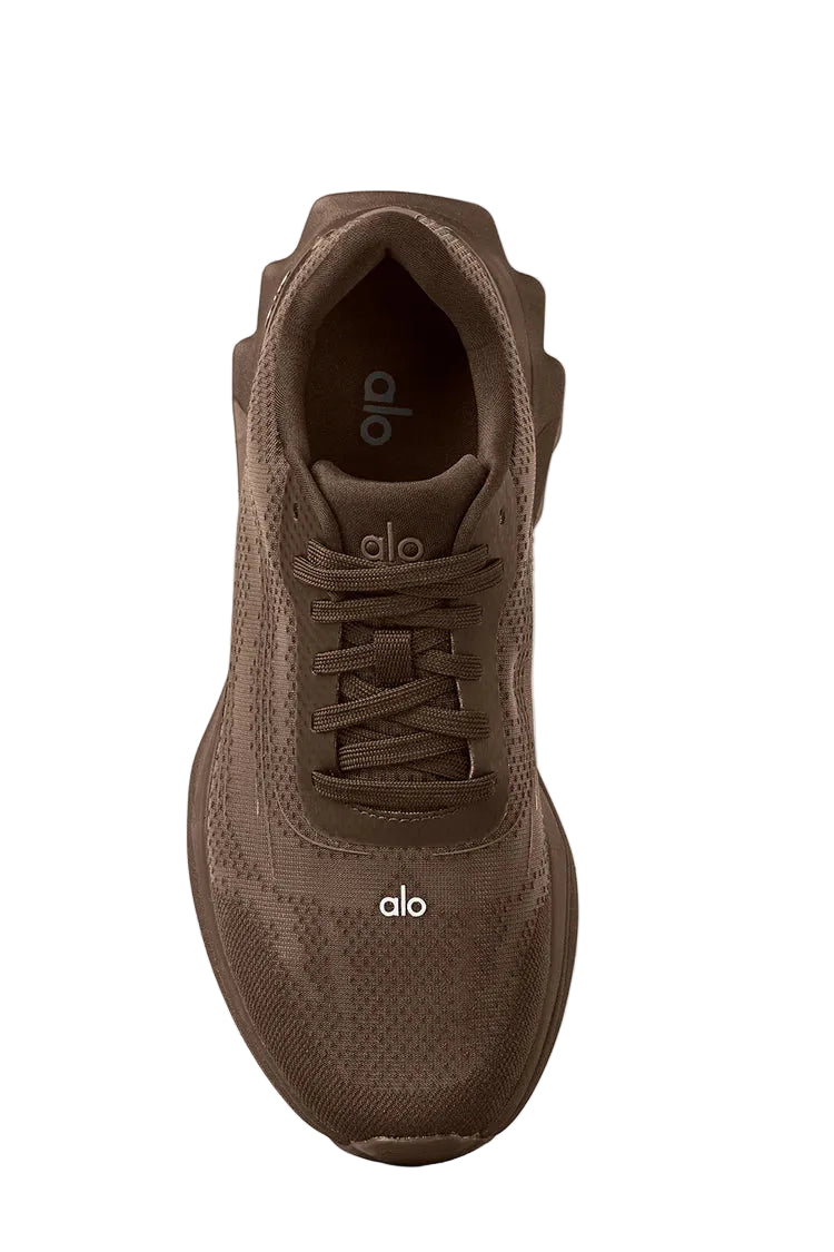 Alo Runner Sneakers – Earth Brown | Minimal Performance Running Shoes Size 5
